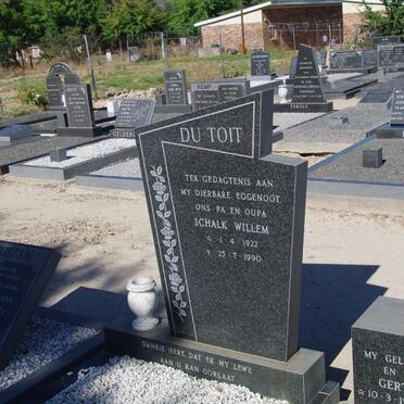 TOIT Schalk Willem, du 1922-1990