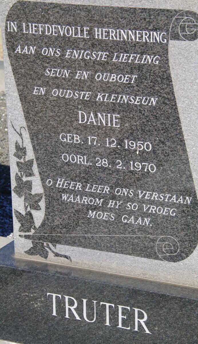 TRUTER Danie 1950-1970