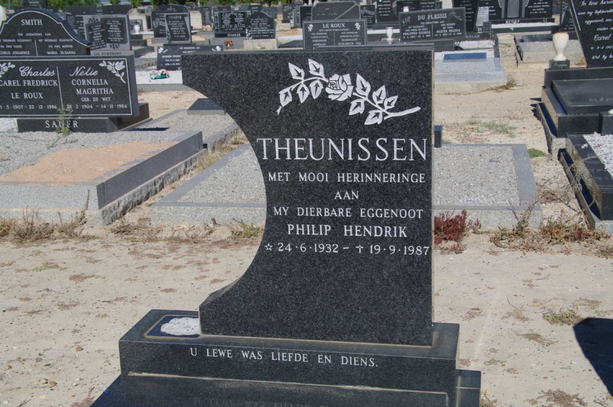 THEUNISSEN Philip Hendrik 1932-1987
