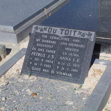 TOIT Petrus J.S., du 1904-1983 &amp; Anna J.E. 1915-1999
