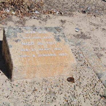 TOIT Nico, du 1907-1957