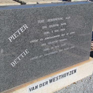 WESTHUYZEN Pieter, van der -1964 &amp; Bettie  -2001