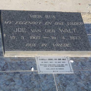 WALT Joe, van der 1907-1973 :: WALT Isabella, van der 1917-1999 