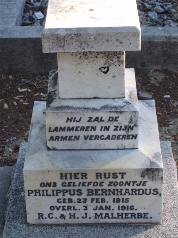 MALHERBE Philippus Bernhardus 1915-1916