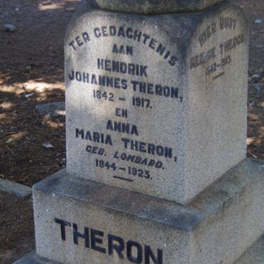 THERON Hendrik Johannes 1842-1917 &amp; Anna Maria LOMBARD 1844-1923