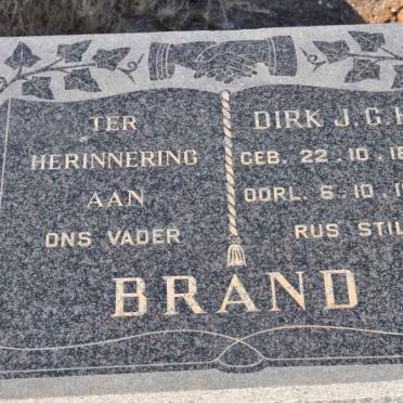 BRAND Dirk J.G.H. 1882-1969
