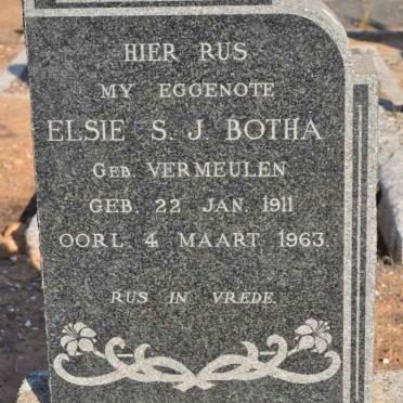 BOTHA Elsie S.J. nee VERMEULEN 1911-1963