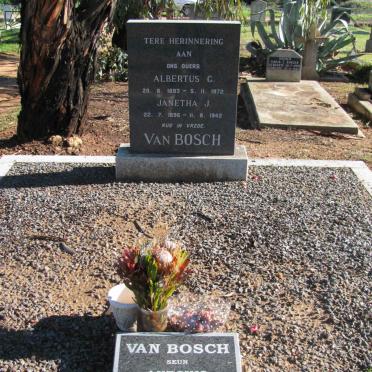 BOSCH Albertus G., van 1893-1972 &amp; Janetha J. 1896-1942 :: VAN BOSCH Antonio 1930-2009