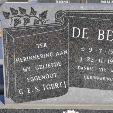 BEER G.E.S., de 1901-1980