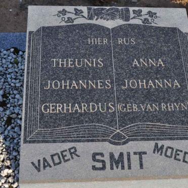 SMIT Theunis Johannes Gerhardus &amp; Anna Johanna VAN RHYN