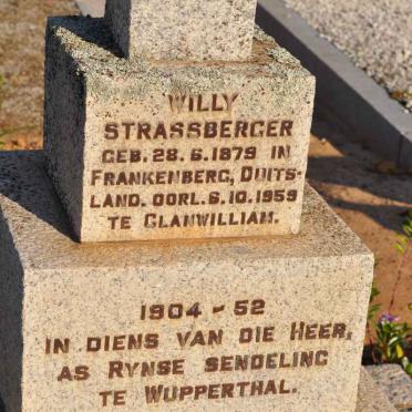 STRASSBERGER Willy 1879-1959