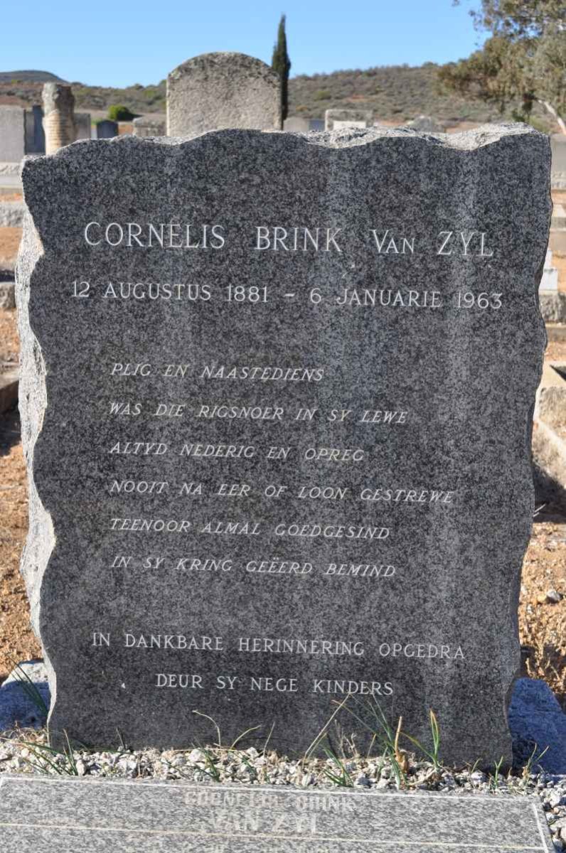 ZYL Cornelis Brink, van 1881-1963