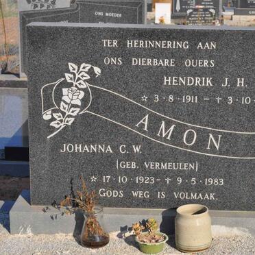 AMON Hendrik J.H. 1911-1982 &amp; Johanna C.W. VERMEULEN 1923-1983