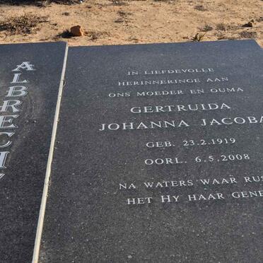 ALBRECHT Gertruida Johanna Jacoba 1919-2008