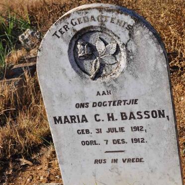 BASSON Maria C.H. 1912-1912