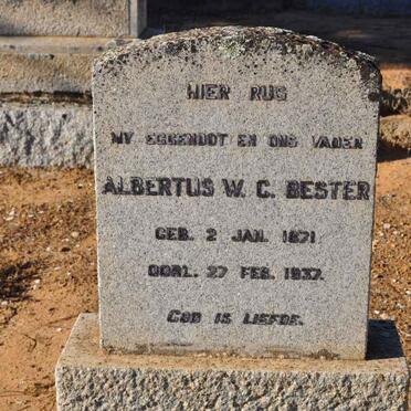 BESTER Albertus W.C. 1871-1937