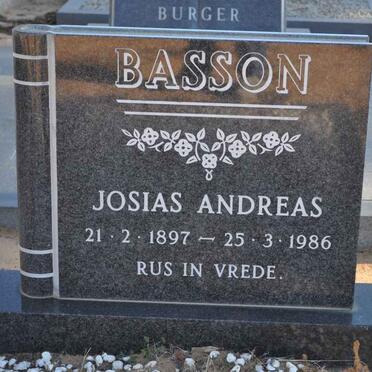 BASSON Josias Andreas 1897-1986