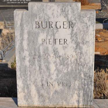 BURGER Pieter 1890-