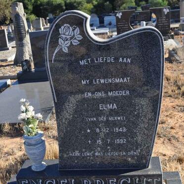 ENGELBRECHT Elma nee VAN DER MERWE 1943-1992