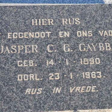 GAYBBA Jasper C.G. 1890-1963