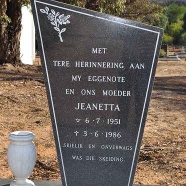 KOORTS Jeanetta 1951-1986