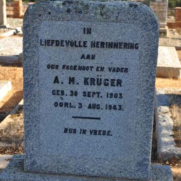 KRUGER A.M. 1903-1943