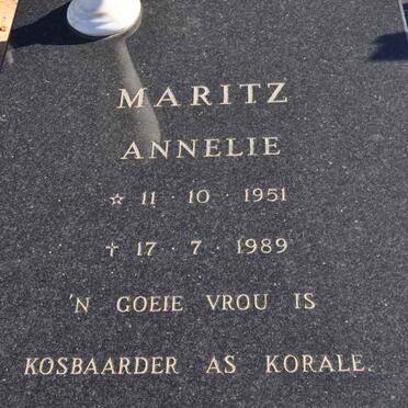 MARITZ Annelie 1951-1989
