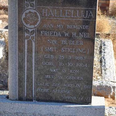 NEL Frieda formerly SMIT formerly STIGLING nee BUDLER 1883-1964