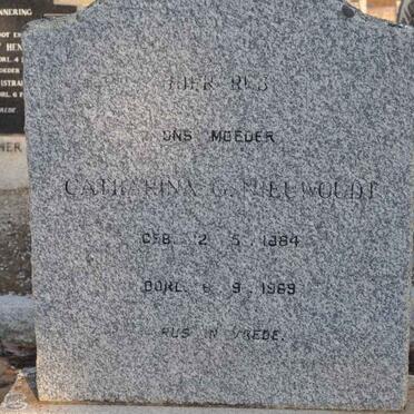 NIEUWOUDT Catharina G. 1884-1969