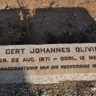 OLIVIER Gert Johannes 1871-1957