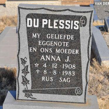 PLESSIS Anna J., du 1908-1983