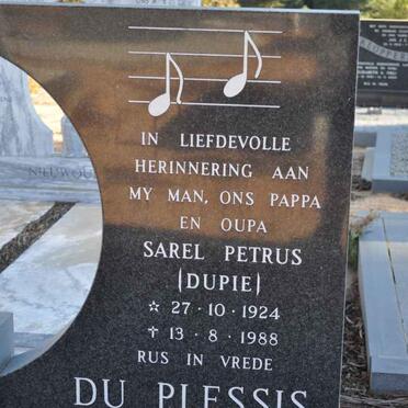 PLESSIS Sarel Petrus, du 1924-1988