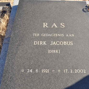 RAS Dirk Jacobus 1921-2002