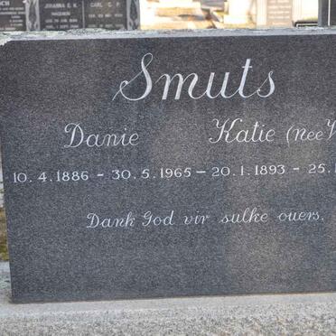 SMUTS Danie 1886-1965 &amp; Katie VISSER 1893-1964
