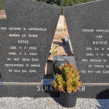 STRASSBERGER Heinie 1916-1978 &amp; Gesie 1920-2002