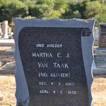 TAAK Martha C.J., van nee OLIVIER 1903-1972
