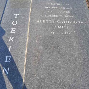 TOERIEN Aletta Catherina nee SMIT 1944-