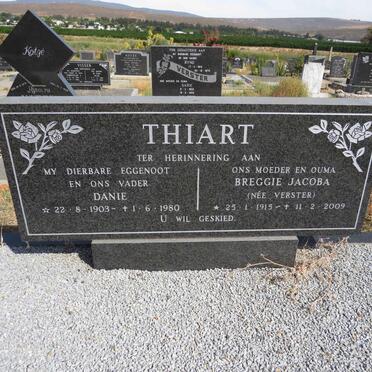 THIART Danie 1903-1980 & Breggie Jacoba VERSTER 1915-2009