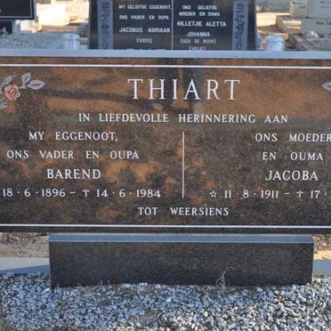THIART Barend 1896-1984 &amp; Jacoba 1911-1990