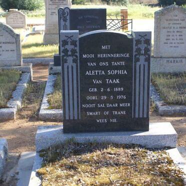 TAAK Aletta Sophia, van 1889-1976