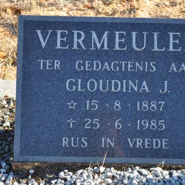 VERMEULEN Gloudina J. 1887-1985