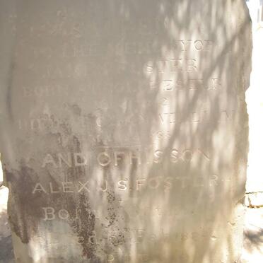 FOSTER James 1812-18?? :: FOSTER Alex J.S. 184?-1884