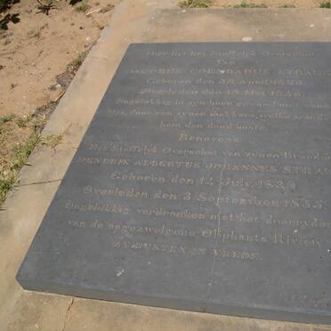 STRAUS Jacobus Coenradus 1826-1845 :: STRAUS Hendrik Albertus Johannes 1830-1855 