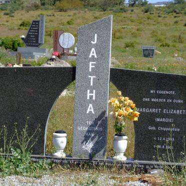 JAFTHA Margaret Elizabeth nee CHIPPENDALE 1953-2001