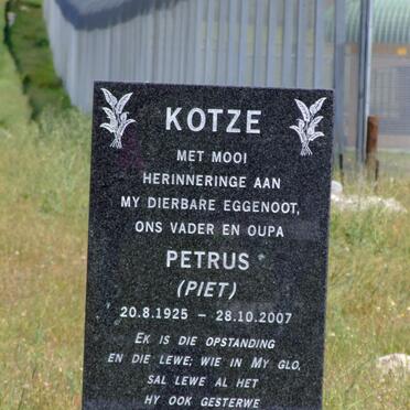 KOTZE Petrus 1925-2007