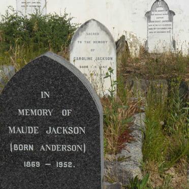 JACKSON Maude nee ANDERSON 1869-1952