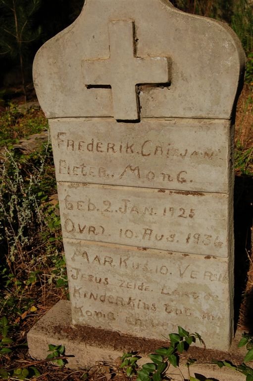 MONG Frederik Crisjan Pieter 1924-1936