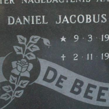 BEER Daniel Jacobus, de 1917-1974