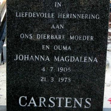 CARSTENS Johanna Magdalena 1905-1973