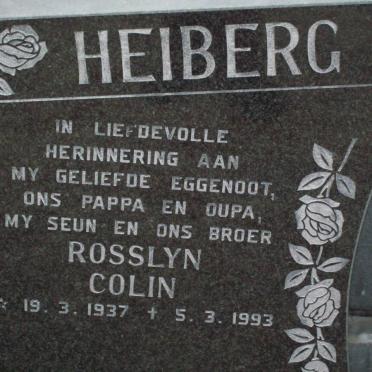 HEIBERG Rosslyn Colin 1937-1993
